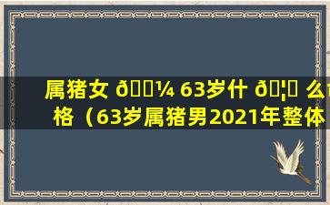 属猪女 🌼 63岁什 🦅 么命格（63岁属猪男2021年整体运势如何）